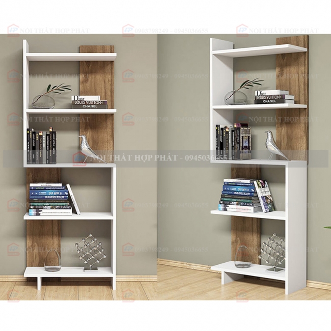Tủ Sách - Kệ Sách - Kệ Trang Trí Gỗ KTTG019